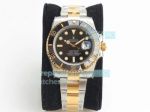 VR MAX Swiss Rolex Submariner Black Face Real 18K 2-Tone Yellow Gold Watch 40MM